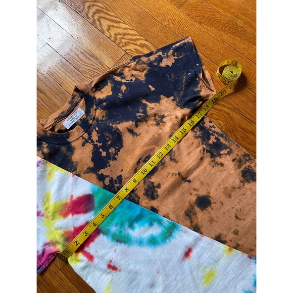 Alexander Kelly split tie-dye | reverse tye-dye soNY tee ~ Small - Picture 4 of 8